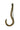 Burnished Brass Anchor Coat Hook; #finish_burnished-brass
