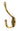 Aged Brass Newbury Hat & Coat Hook; #finish_aged-brass