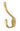 Satin Brass Newbury Hat & Coat Hook; #finish_satin-brass