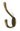 Burnished Brass Newbury Hat & Coat Hook; #finish_burnished-brass