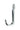Polished Chrome Traditional Coat Hook; #finish_polished-chrome