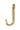 Satin Brass Traditional Coat Hook; #finish_satin-brass