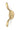 Satin Brass Newbury Cleat Hook; #finish_satin-brass