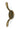 Burnished Brass Newbury Cleat Hook; #finish_burnished-brass