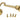Satin Brass 4" Cabin Hook; #finish_satin-brass