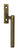 Burnished Brass Brompton Espag - RH; #finish_burnished-brass