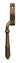 Burnished Brass Reeded Espag - LH; #finish_burnished-brass