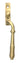 Satin Brass Reeded Espag - RH; #finish_satin-brass