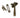Burnished Brass Locking Newbury Fastener; #finish_burnished-brass