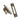 Burnished Brass Locking Reeded Fastener; #finish_burnished-brass