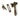 Burnished Brass Locking Reeded Fastener; #finish_burnished-brass