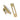 Satin Brass Locking Reeded Fastener; #finish_satin-brass