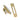 Satin Brass Locking Reeded Fastener; #finish_satin-brass