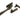 Burnished Brass Night-Vent Locking Reeded Fastener; #finish_burnished-brass