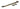 Burnished Brass 12" Brompton Stay; #finish_burnished-brass