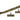 Burnished Brass 8" Reeded Stay; #finish_burnished-brass
