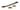 Burnished Brass 8" Reeded Stay; #finish_burnished-brass