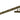 Burnished Brass 12" Reeded Stay; #finish_burnished-brass