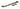 Burnished Brass 12" Reeded Stay; #finish_burnished-brass