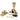 Satin Brass Brompton Brighton Fastener (Radiused); #finish_satin-brass