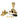 Satin Brass Beehive Brighton Fastener (Radiused); #finish_satin-brass