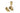 Satin Brass Mushroom Brighton Fastener (Radiused); #finish_satin-brass