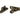 Burnished Brass Mushroom Brighton Fastener - Narrow (Square); #finish_burnished-brass