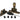 Burnished Brass Mushroom Brighton Fastener - Narrow (Square); #finish_burnished-brass
