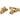 Satin Brass Mushroom Brighton Fastener - Narrow (Square); #finish_satin-brass