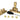 Satin Brass Mushroom Brighton Fastener - Narrow (Square); #finish_satin-brass