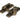 Burnished Brass Brompton Quadrant Fastener - Narrow; #finish_burnished-brass