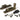 Burnished Brass Prestbury Quadrant Fastener - Narrow; #finish_burnished-brass