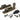 Burnished Brass Beehive Quadrant Fastener - Narrow; #finish_burnished-brass