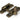 Burnished Brass Beehive Quadrant Fastener - Narrow; #finish_burnished-brass