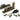 Burnished Brass Mushroom Quadrant Fastener - Narrow; #finish_burnished-brass