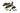 Burnished Brass Mushroom Quadrant Fastener - Narrow; #finish_burnished-brass