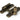 Burnished Brass Mushroom Quadrant Fastener - Narrow; #finish_burnished-brass