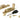 Satin Brass Beehive Quadrant Fastener - Narrow; #finish_satin-brass