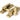 Satin Brass Beehive Quadrant Fastener - Narrow; #finish_satin-brass