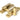Satin Brass Mushroom Quadrant Fastener - Narrow; #finish_satin-brass