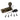 Burnished Brass Beehive Sash Hook Fastener; #finish_burnished-brass