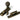 Burnished Brass Beehive Sash Hook Fastener; #finish_burnished-brass