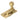 Satin Brass Beehive Sash Hook Fastener; #finish_satin-brass