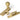 Satin Brass Beehive Sash Hook Fastener; #finish_satin-brass