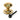 Aged Brass Round Centre Door Knob; #finish_aged-brass