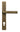 Burnished Brass Brompton Slimline Lever Espag. Lock Set; #finish_burnished-brass