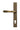 Burnished Brass Reeded Slimline Lever Espag. Lock Set; #finish_burnished-brass