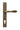 Burnished Brass Reeded Slimline Lever Espag. Lock Set; #finish_burnished-brass