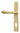 Satin Brass Reeded Slimline Lever Espag. Lock Set; #finish_satin-brass