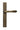 Burnished Brass Reeded Slimline Lever Latch Set; #finish_burnished-brass